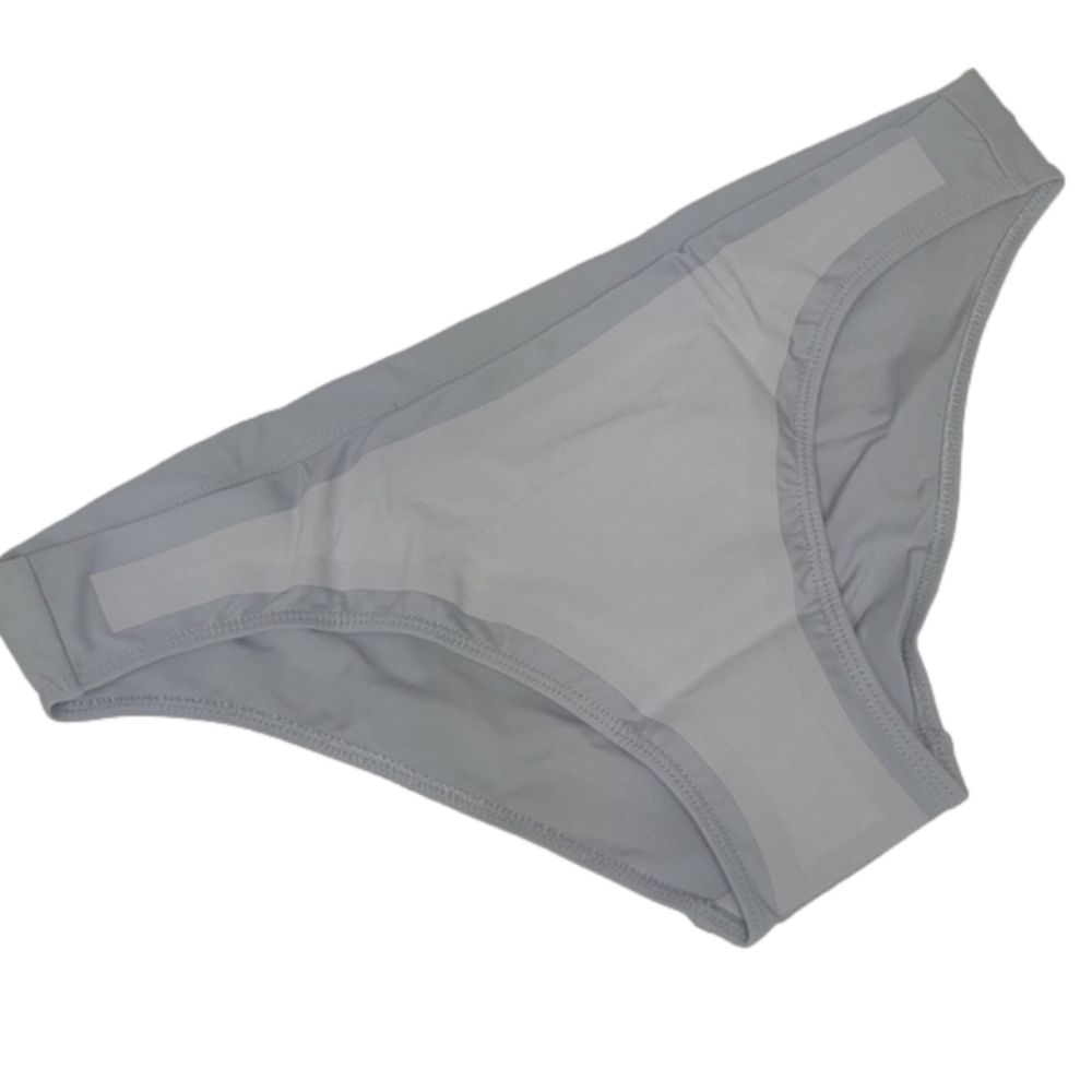 A Day -It Takes Two bikini bottoms, white and gray, size medium, new in package